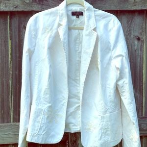 Women’s Talbots White Blazer